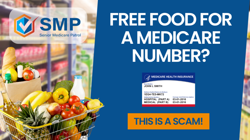 Scam Alert Free food for a Medicare number