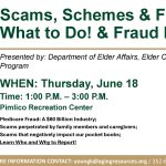 SHINE Scams, Schemes, & Fraud: What to Do!